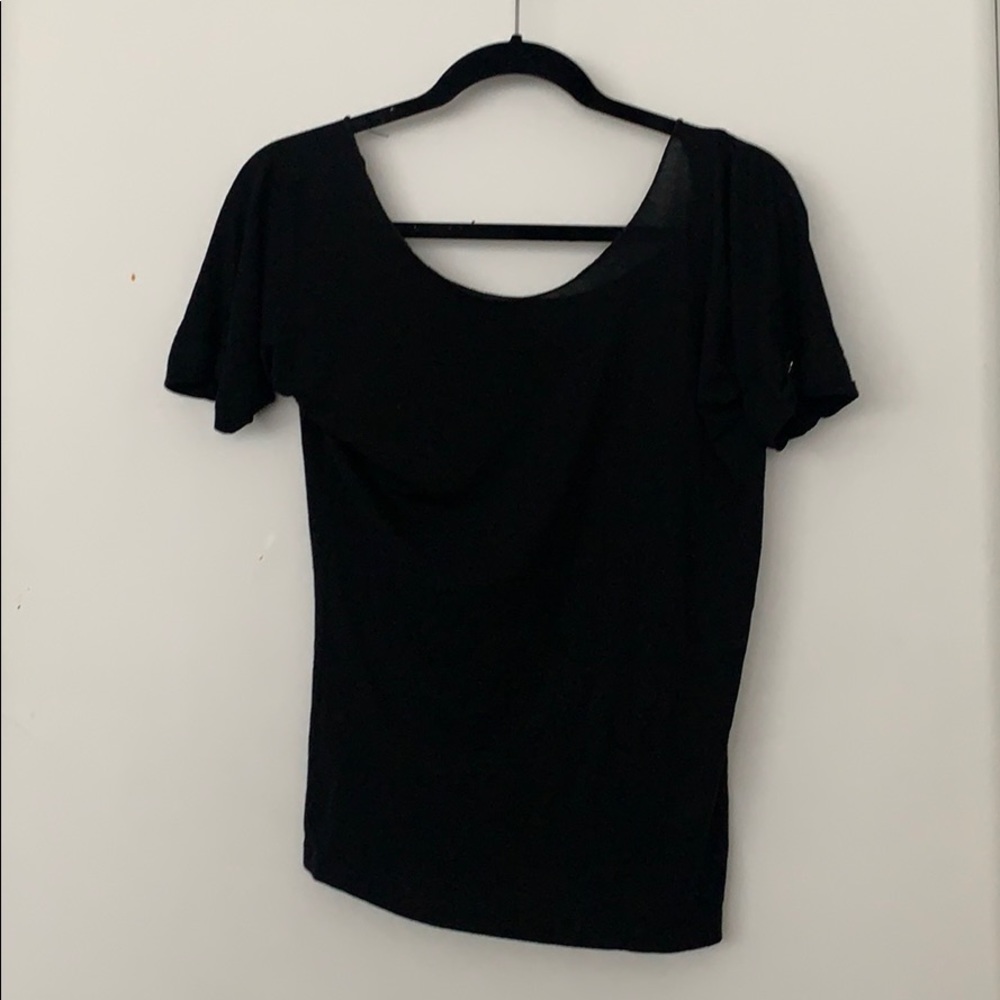 Pink Tartan scoop back t-shirt with flower detail